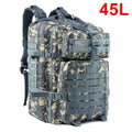 QT & QY-Mochilas Táticas Masculinas, Bolsas de Viagem, Sobrevivência, Pacote de Assalto EDC, Pacote EDC Molle, Trekking e Hunting Bag, 30 L, 45L