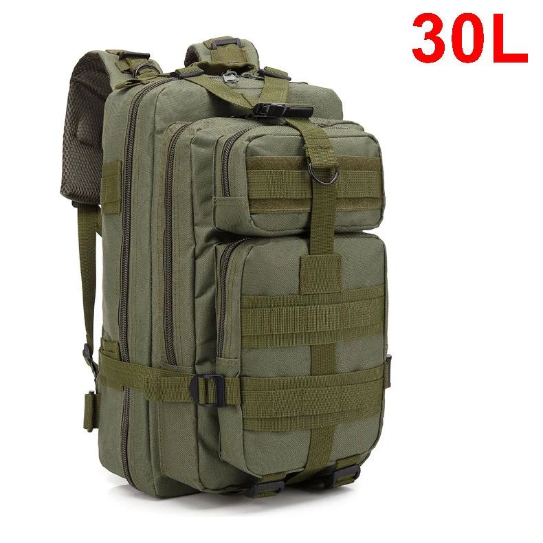 QT & QY-Mochilas Táticas Masculinas, Bolsas de Viagem, Sobrevivência, Pacote de Assalto EDC, Pacote EDC Molle, Trekking e Hunting Bag, 30 L, 45L