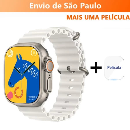 Smartwatch série original T800 Ultra 2.4 Hd 45mm grande tela Inteligente Digital Masculino Feminino