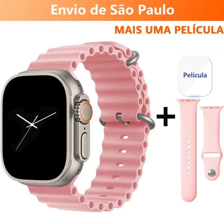 Smartwatch série original T800 Ultra 2.4 Hd 45mm grande tela Inteligente Digital Masculino Feminino